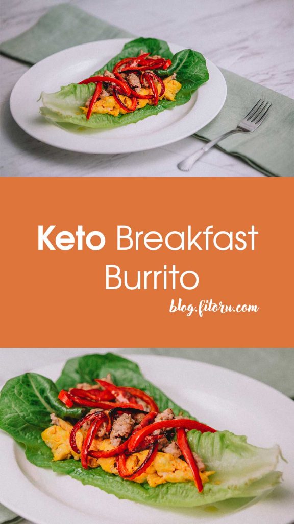 keto breakfast burrito wrap