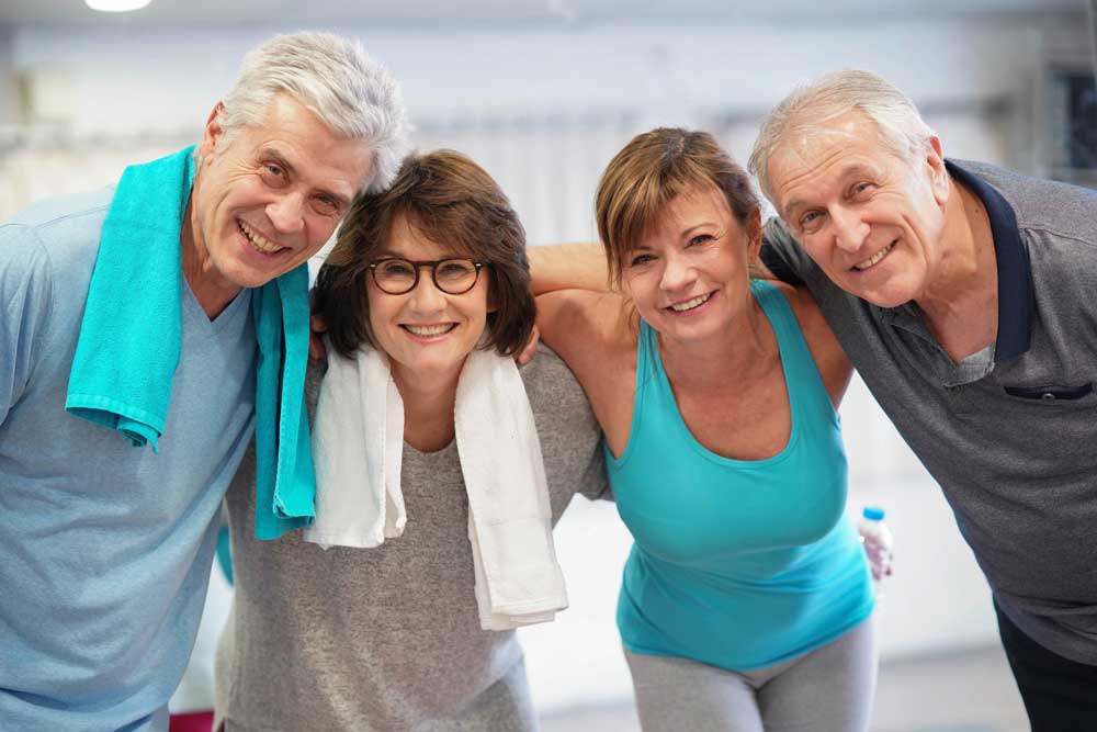 Elderly Americans Workout Fitness