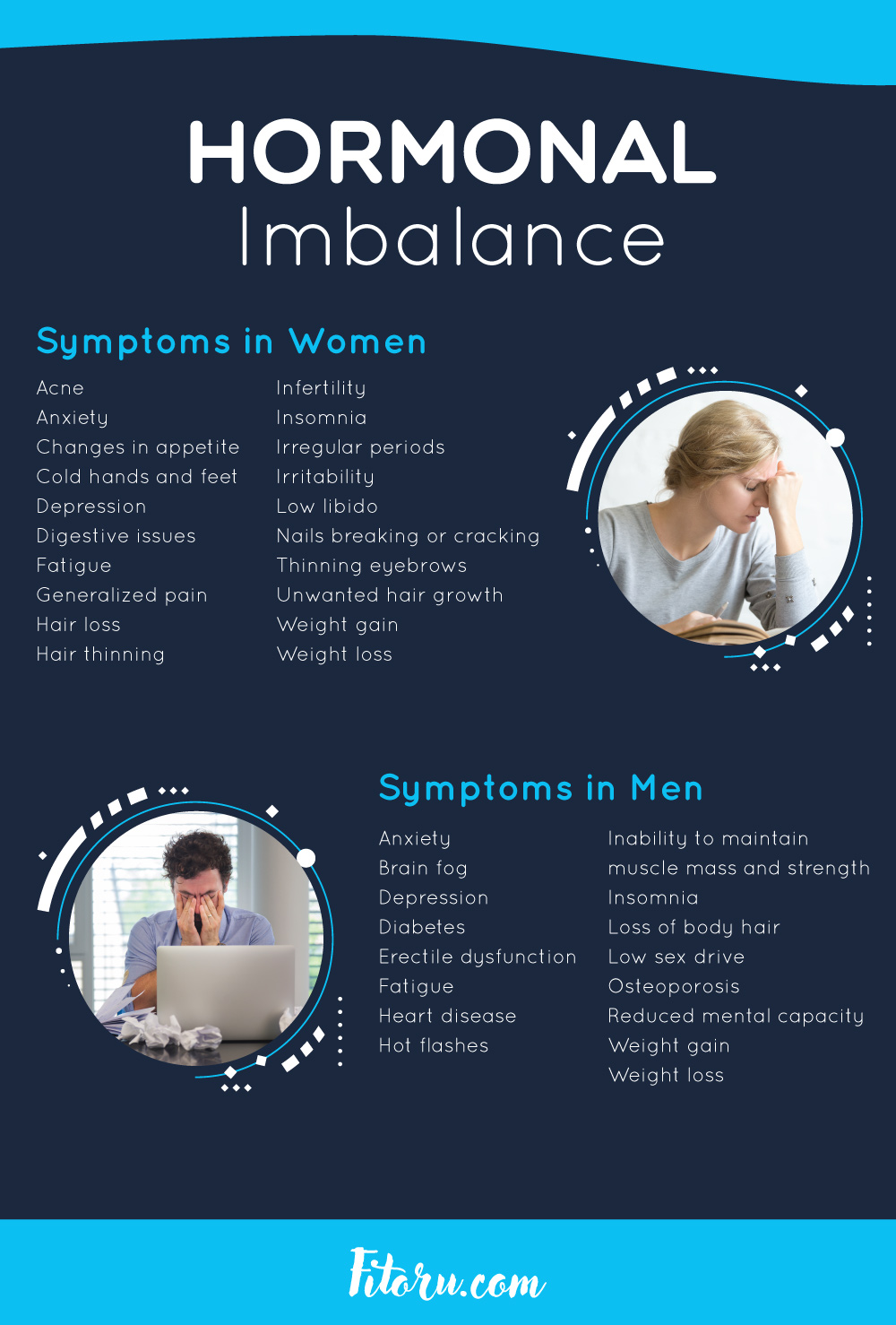 Here are the symptoms of hormonal imbalance.