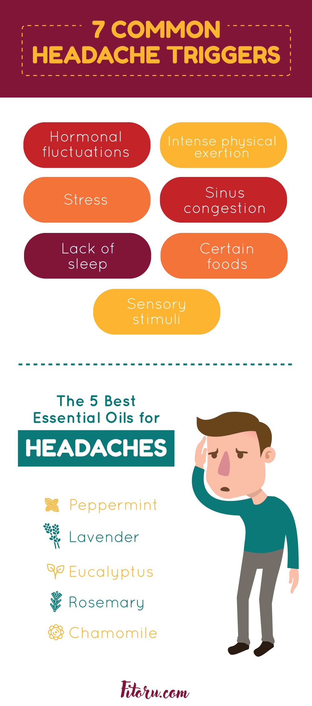 Here are 7 common things that can trigger headaches.