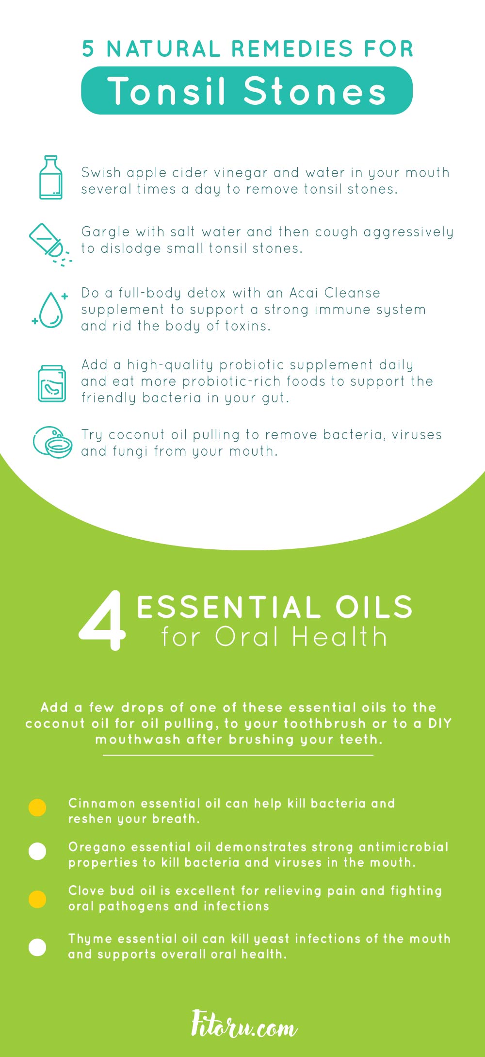 5 Natural Remedies for Tonsil Stones and 4 Essential Oils for Oral Health.
