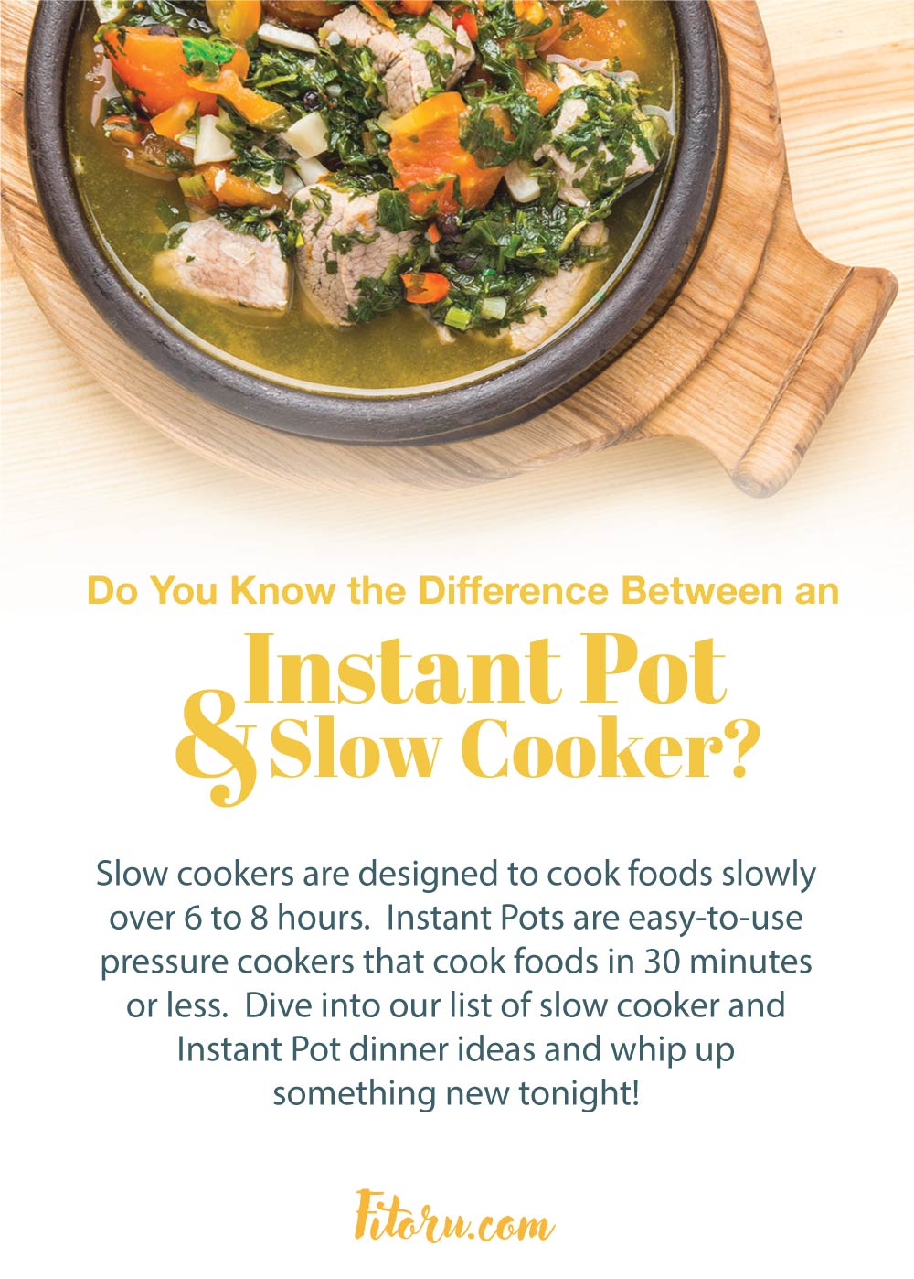 Do You Know the Difference Between an Instant Pot and a Slow Cooker?