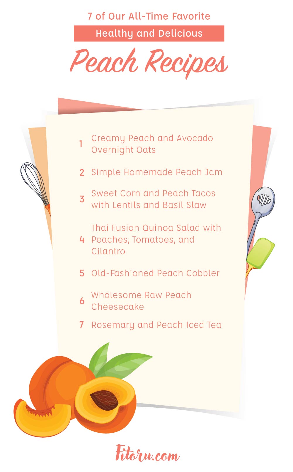 You’ll love these seven delicious and healthy peach recipes.