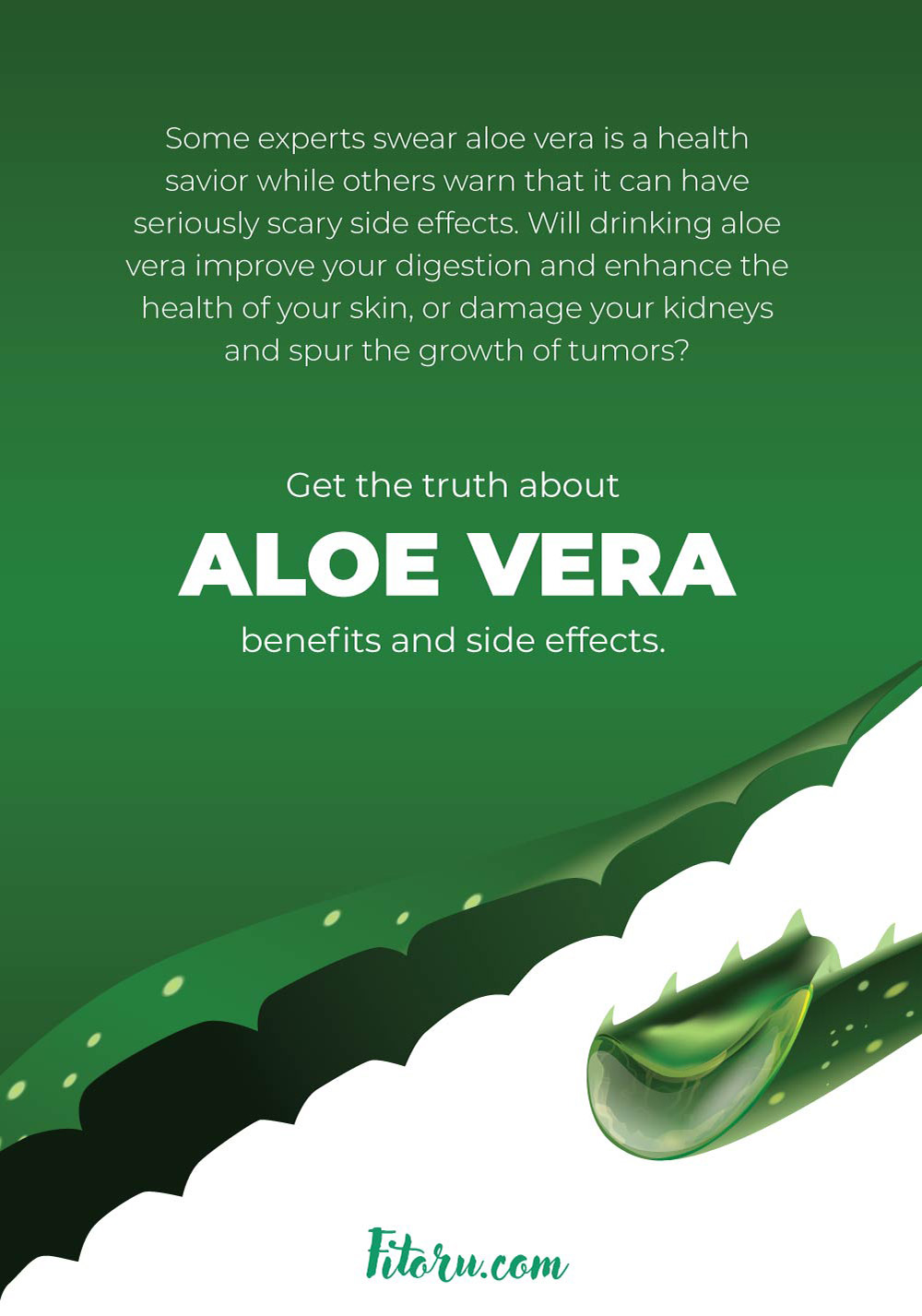 Learn the truth about aloe vera benefits and side effects. 