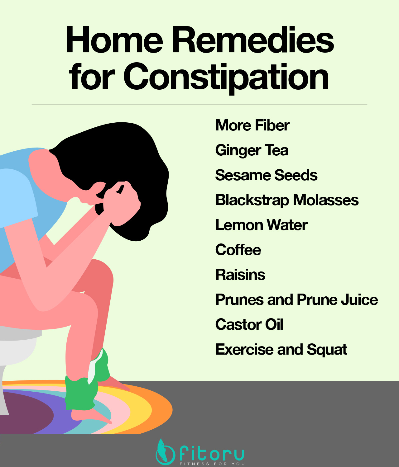 Natural home remedies for constipation.