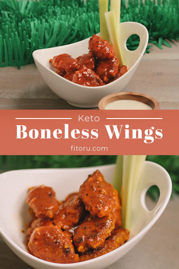 Our Keto Boneless Chicken Wings are sure to be a low-carb favorite at your next sporting event!