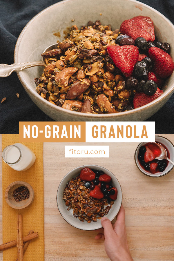 This no grain granola makes for a simple, healthy, keto breakfast!