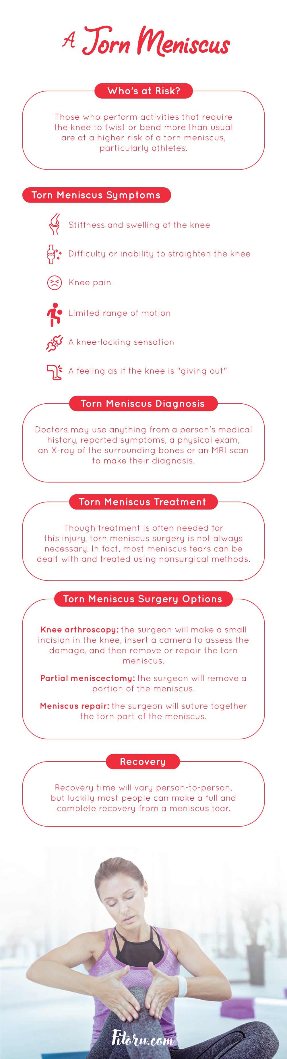 Torn meniscus: risks, symptoms, and repair options.