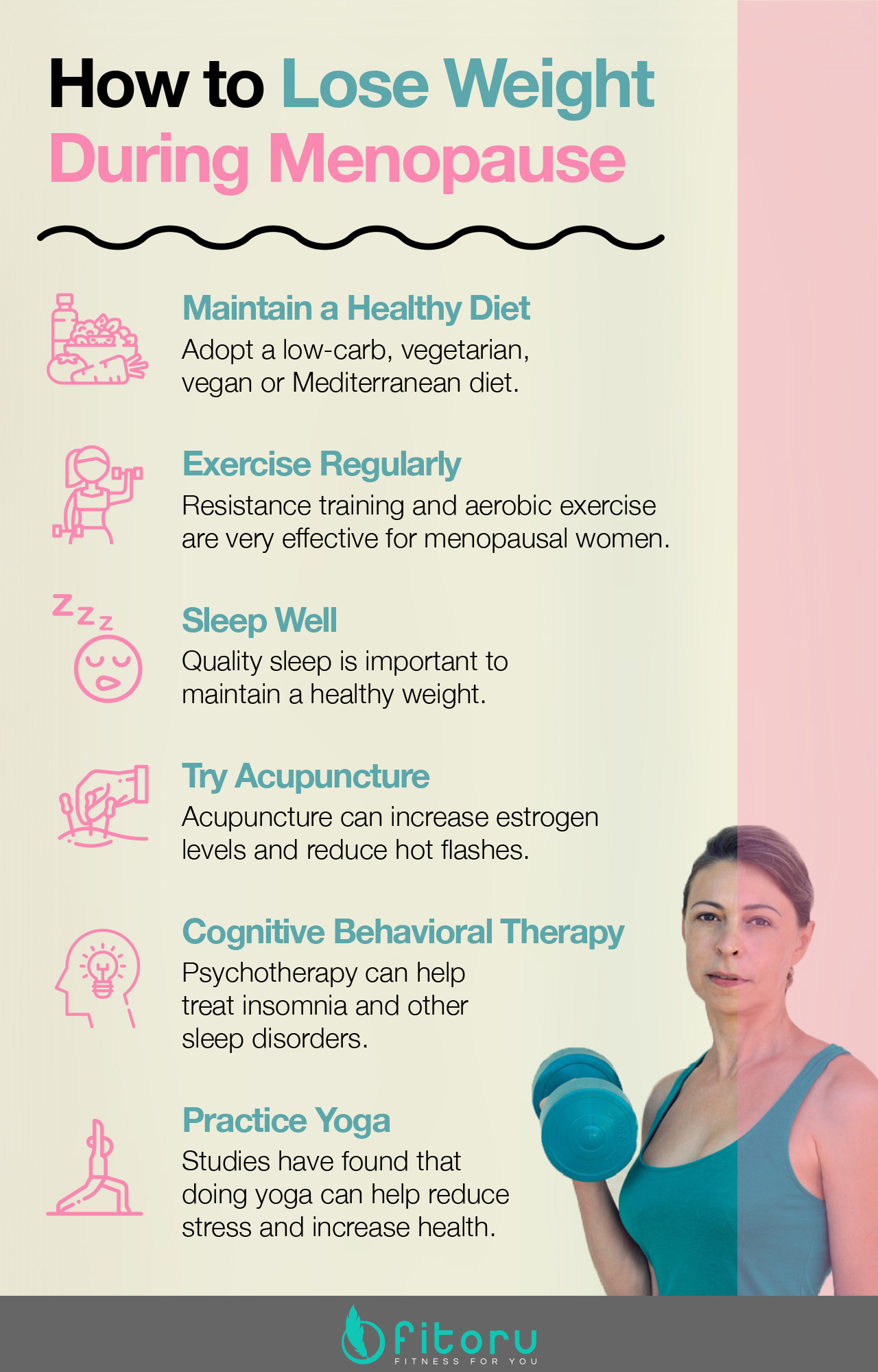 How to lose weight during menopause.