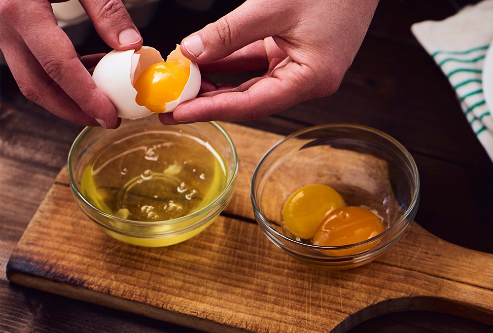 separating egg whites from egg yolks