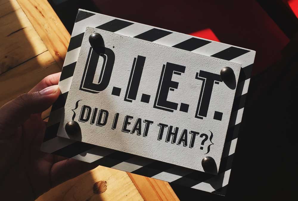 diet decorative sign